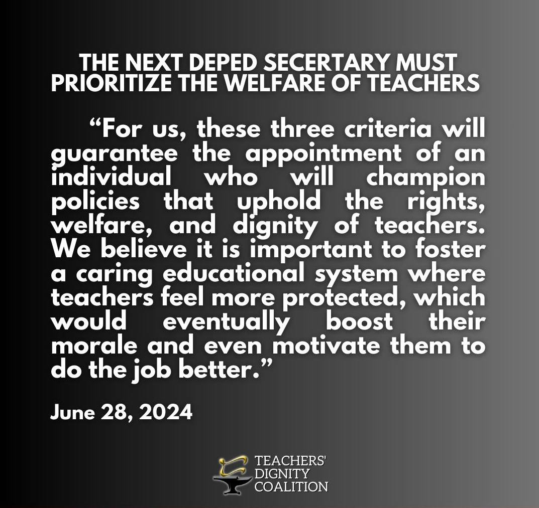 Teachers stress need for experienced, non-politician DepEd chief ahead of Marcos’ announcement